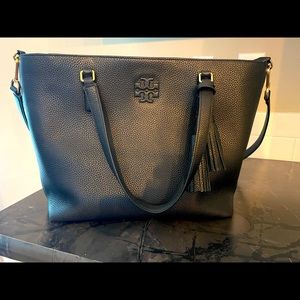 TORY BURCH
Thea Center-Zip Tote Bag w/ Tassels